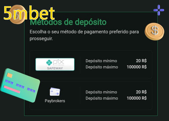 O cassino 5mbetbet oferece uma grande variedade de métodos de pagamento